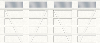 V Layout, Flat - 4 bays